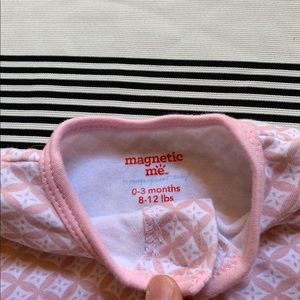 Magnetic Me footed pajama onesie 0-3months